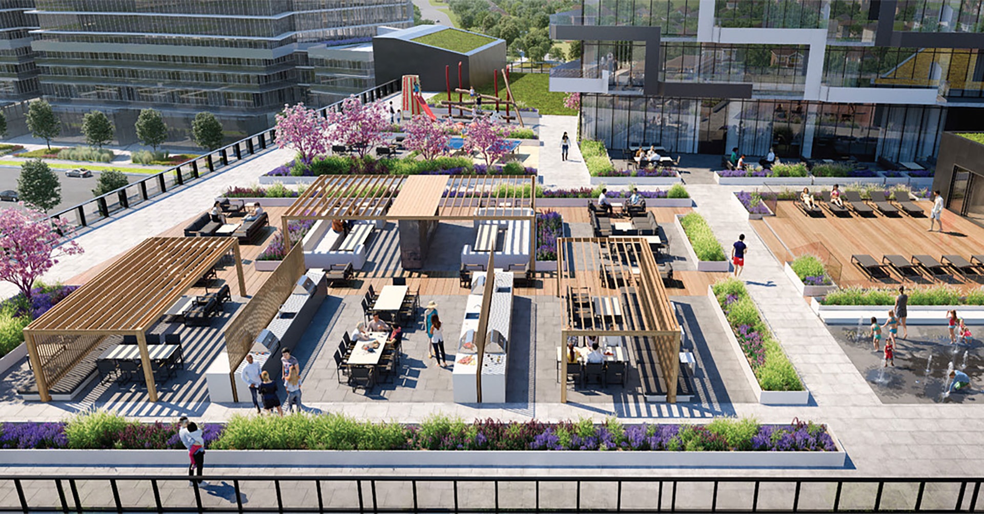 Rooftop terrace and outdoor lounge